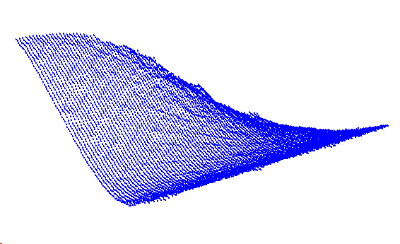 Tiefziehteil, Detail, Ergebnis der 2.5D-Interpolation, Seitenansicht