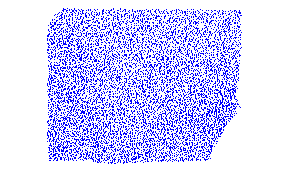 Tiefziehteil, Detail, Ergebnis der 3D-Interpolation, Ansicht von oben
